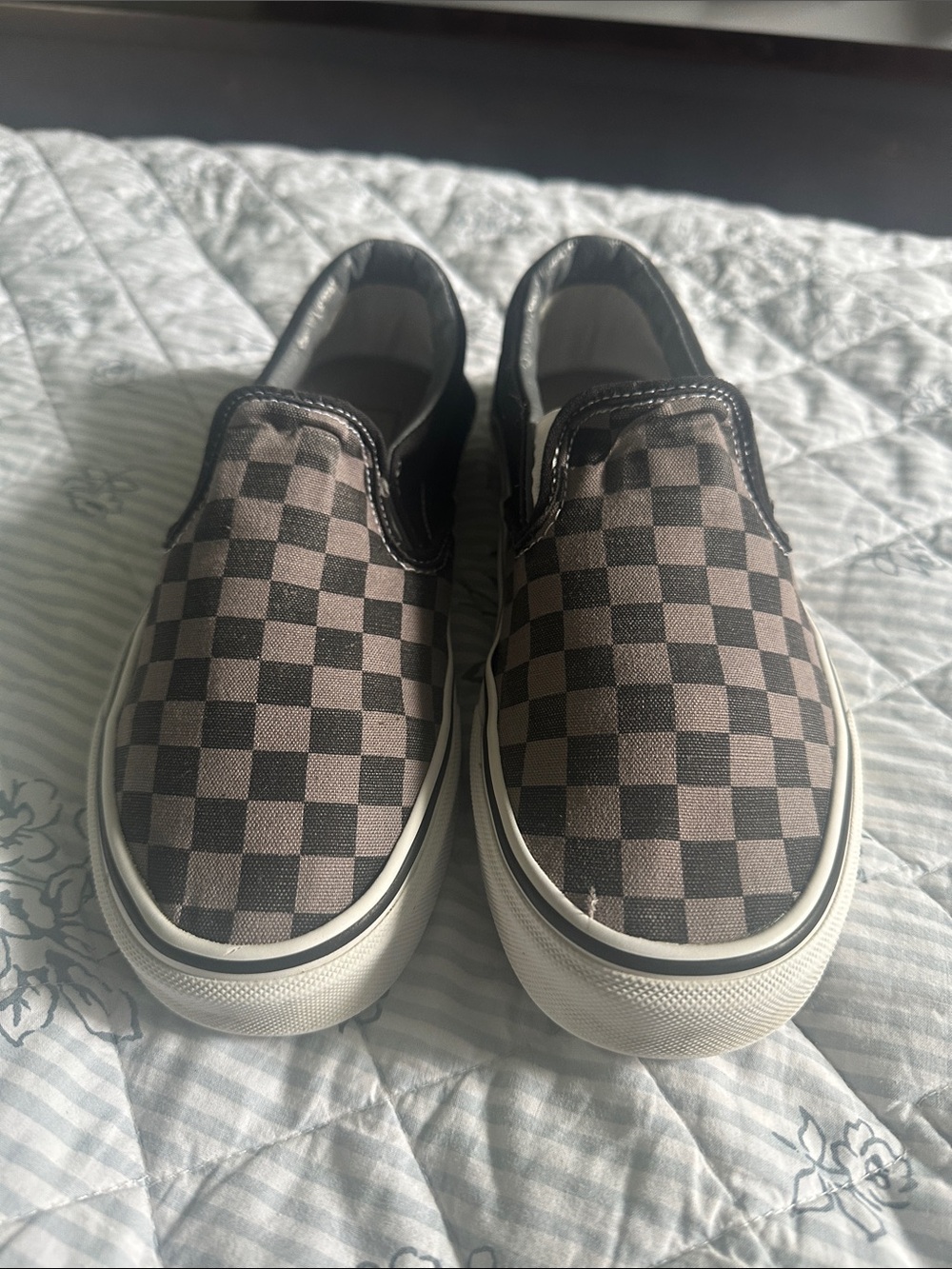 Vans Grey/Black Checkered Slip-On - Picture 2 of 8